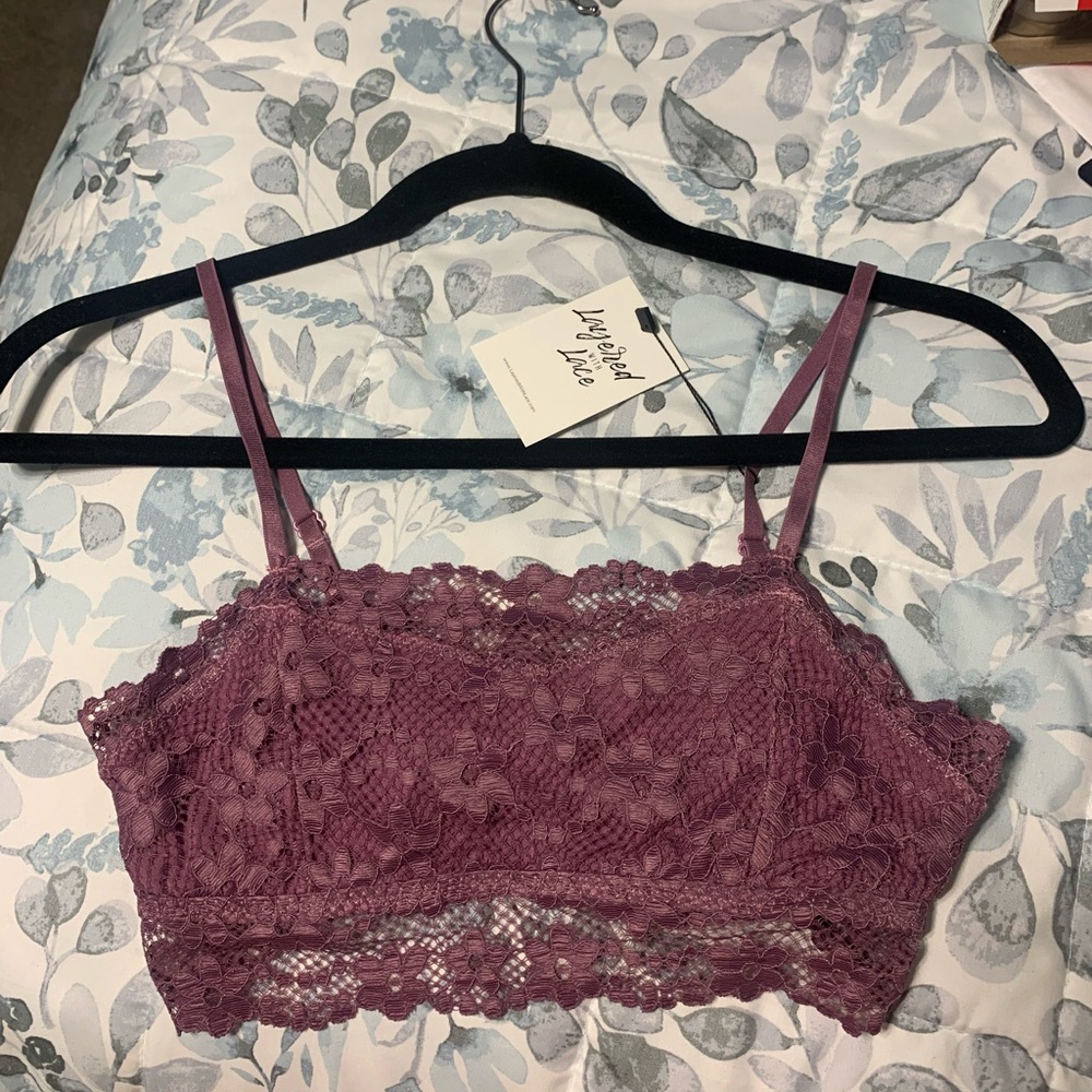 NWT Purple Lace Bralette